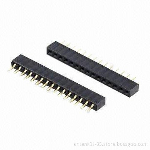 2.0mm PCB Socket in Single Rows, with 4.3mm Insulator Height, Straight Type Prevent Tin